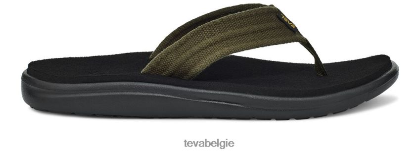 Voya canvas flip Teva P80FL0437 schoenen donker olijfgroen