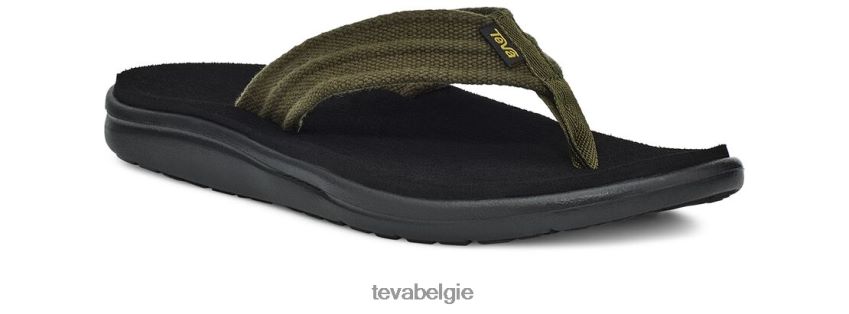 Voya canvas flip Teva P80FL0437 schoenen donker olijfgroen