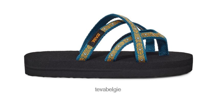 Olowahu Teva P80FL0237 schoenen bloemweefgetouw blauw koraal - Klik op de afbeelding om het venster te sluiten