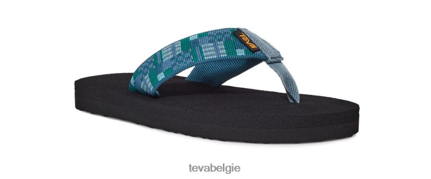 pap ii Teva P80FL0242 schoenen zomer patchwork blauw koraal