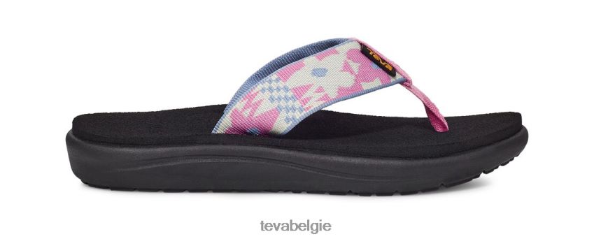 voya flip Teva P80FL0288 schoenen gedurfde bloemenrozenbloesem