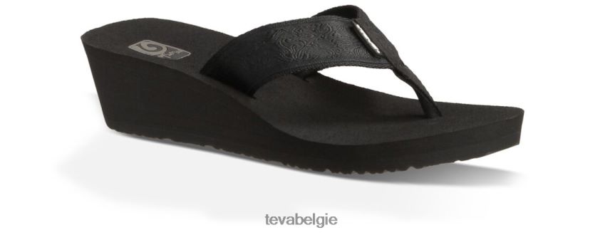 brij mandalyn wig 2 Teva P80FL0113 schoenen motief zwart