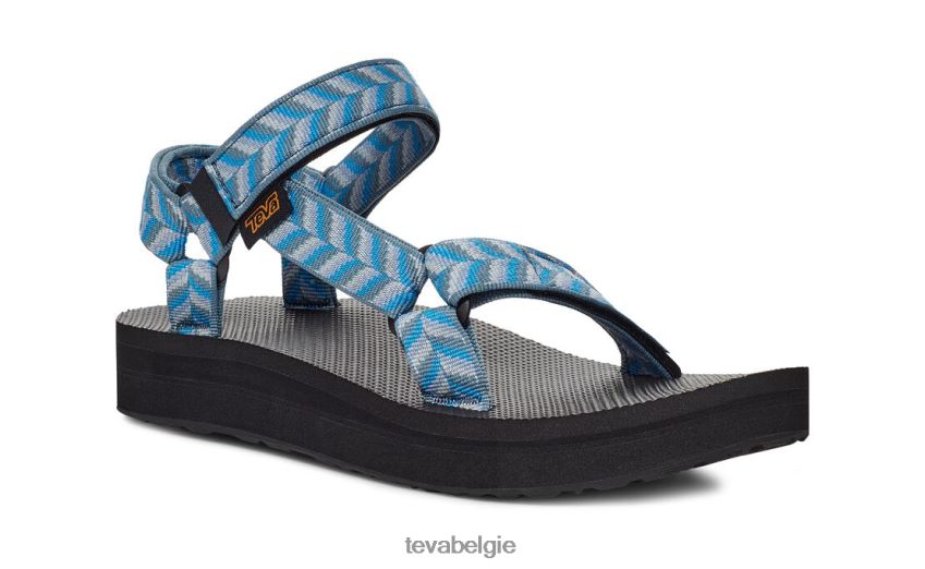 middenvorm universeel Teva P80FL0394 schoenen retro geometrisch blauw