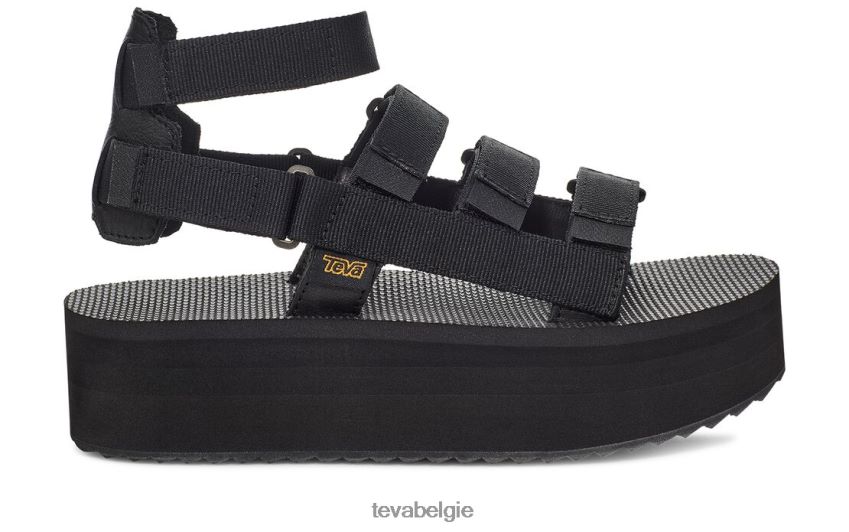 platte mevia Teva P80FL0133 schoenen zwart