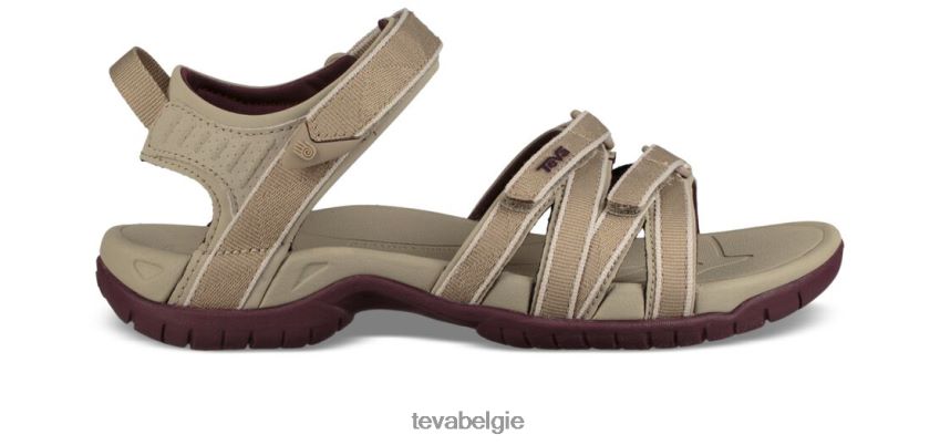 tira Teva P80FL0375 schoenen valley plaza taupe-wijngaardwijn