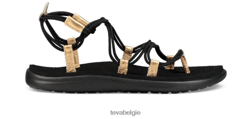 voya oneindigheid metallic Teva P80FL0168 schoenen zwart goud