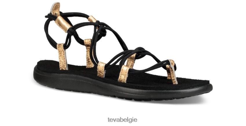 voya oneindigheid metallic Teva P80FL0168 schoenen zwart goud