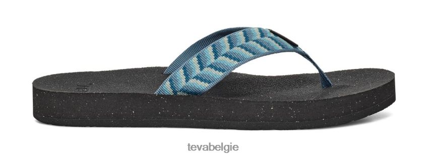 opnieuw omdraaien Teva P80FL0163 schoenen retro geometrisch blauw