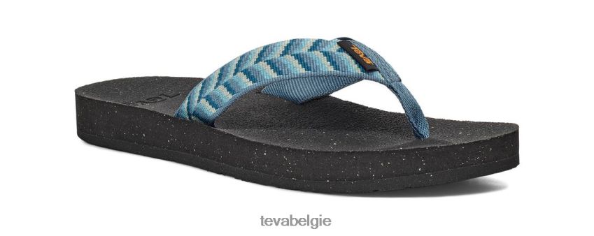 opnieuw omdraaien Teva P80FL0163 schoenen retro geometrisch blauw