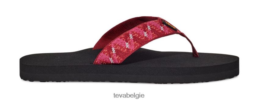 pap ii Teva P80FL0387 schoenen kruispunten rood - Klik op de afbeelding om het venster te sluiten