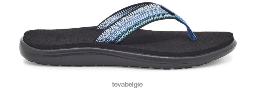 voya flip Teva P80FL0189 schoenen verf sporen blauw - Klik op de afbeelding om het venster te sluiten