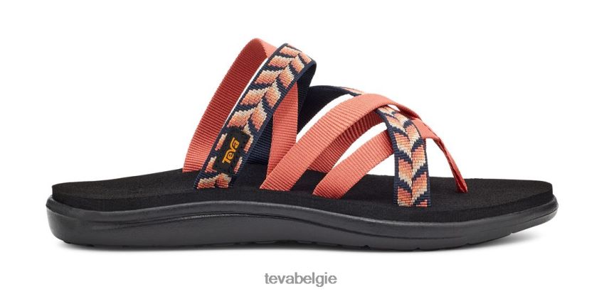 voya zillesa Teva P80FL0195 schoenen retro geometrisch oranje